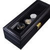 UHRENBOX -BLACK -CARBON- ELEGANCE- 6 -UHREN -Watchbox Store