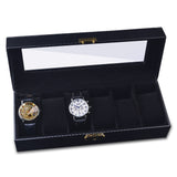 UHRENBOX -BLACK -CARBON- ELEGANCE- 6 -UHREN -Watchbox Store