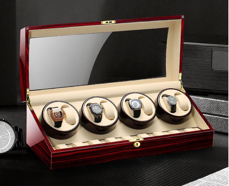 WATCH WINDER BOX WOOD WATCH WINDER AUTOMATIC VERTICAL 17 WATCHES ...