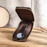 WATCH- CASE- LEATHER -PORTABLE - 1- WATCH - Watchbox -Store