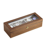WATCH- BOX -NATURAL- WOOD - 5 -GUIDES - Watchbox -Store