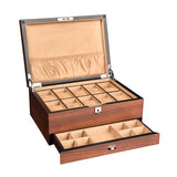 BOX- FOR -WATCHES & JEWELRY- PRECIOUS -WOOD - 10 -WATCHES - Watchbox- Store