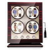 WATCH -WINDER -AUTOMATIC -WATCH- WOOD -LACQUERED- 8 -WATCHES- LUX-CREAM - Watchbox- Store