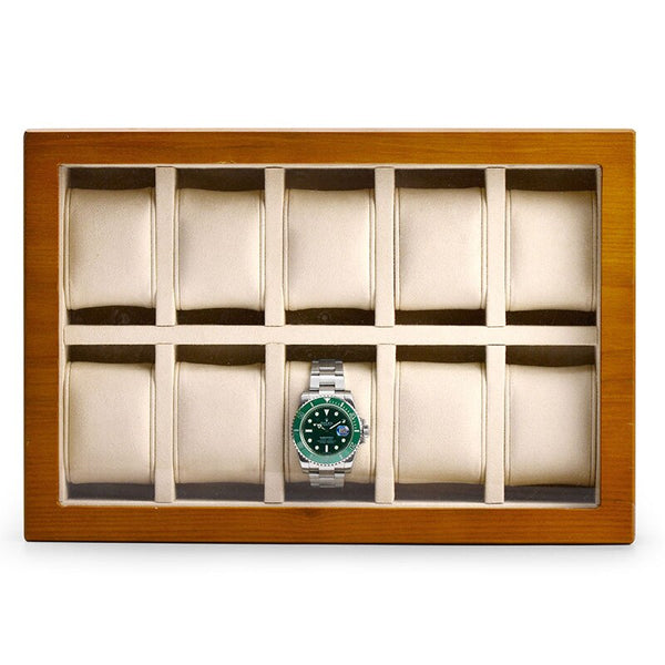 MEN -AND -WOMEN -WATCH -BOX -SOLID -WOOD - 10 -WATCHES - Watchbox- Store