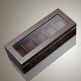 WOODEN- WATCH -BOX- FOR- 5 -WATCHES -WITH- LOCK - Watchbox- Store