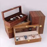 WOODEN- WATCH -BOX - 10- SLOTS - Watchbox- Store