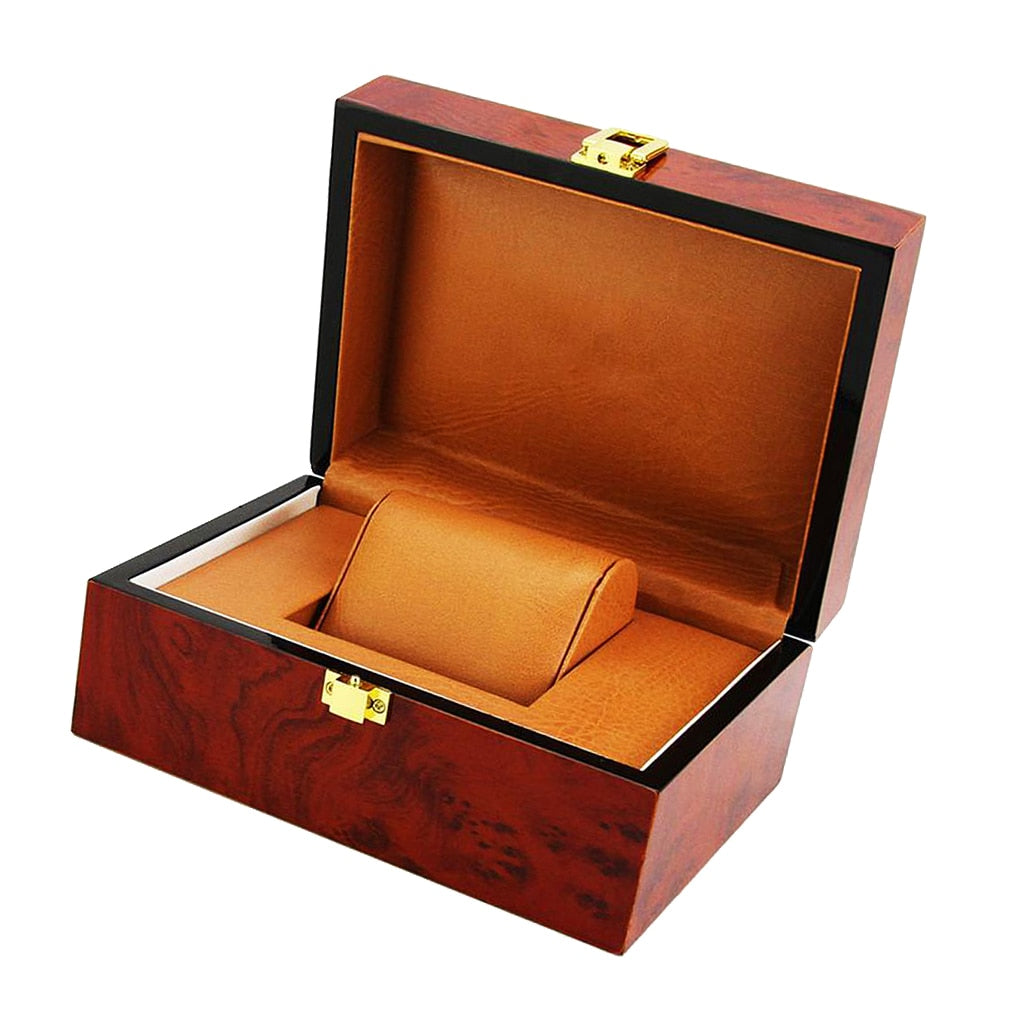 RED -WOOD- WATCH- BOX- 1- WATCH - Watchbox- Store – Watchbox Store