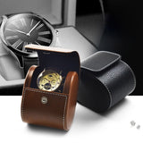 TRAVEL -CASE- FOR -WATCH -BROWN -OR- BLACK- 1- WATCH - Watchbox- Store