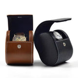 TRAVEL -CASE- FOR -WATCH -BROWN -OR- BLACK- 1- WATCH - Watchbox- Store